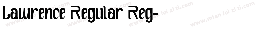 Lawrence Regular Reg字体转换